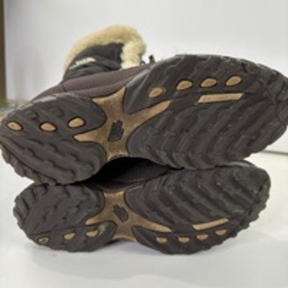The North Face NUPTSE women's brown goose down winter boots  size 7 - Picture 7 of 11